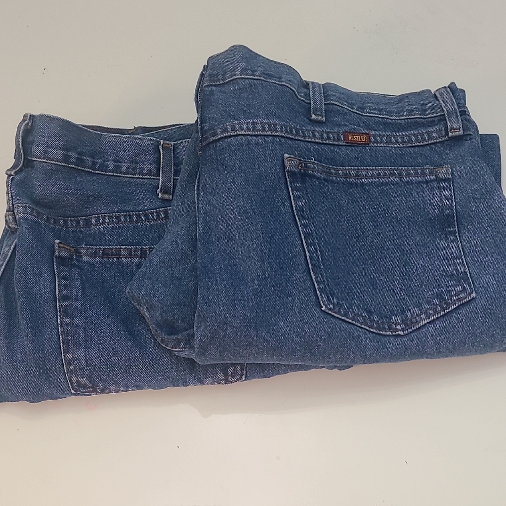 2 Pair of Jeans(Rustler Classic &‎ George )42X30